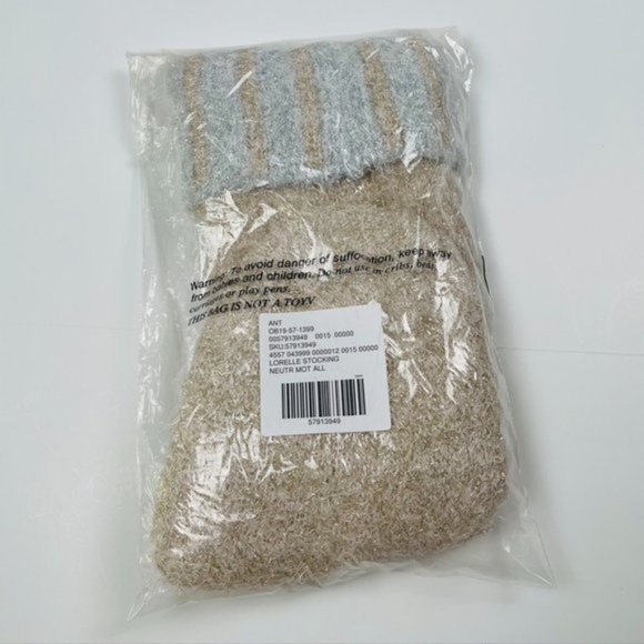 NWT Anthropologie Lorelle Metallic Christmas Stocking - Picture 3 of 3